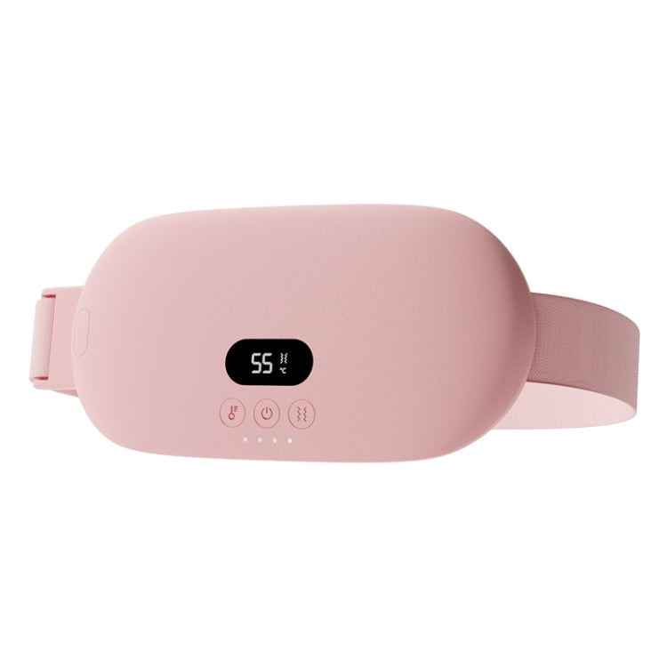2000mAh Intelligent Massage Warming Belt Digital Electric Abdominal and Waist Massager(Pink)