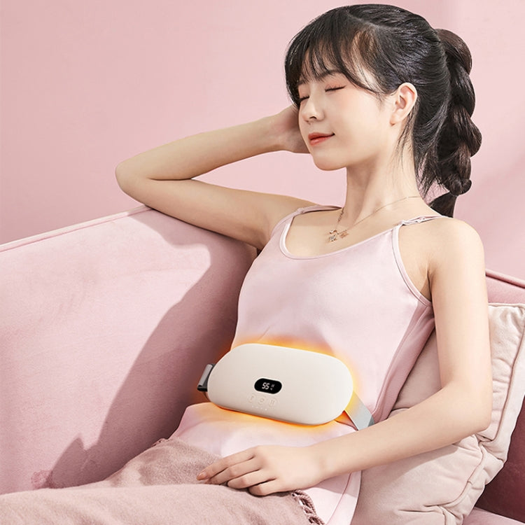 2000mAh Intelligent Massage Warming Belt Digital Electric Abdominal and Waist Massager(Pink)