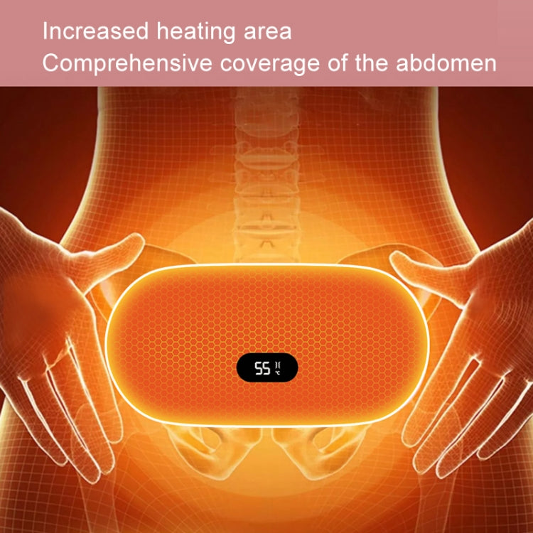 2000mAh Intelligent Massage Warming Belt Digital Electric Abdominal and Waist Massager(Pink)