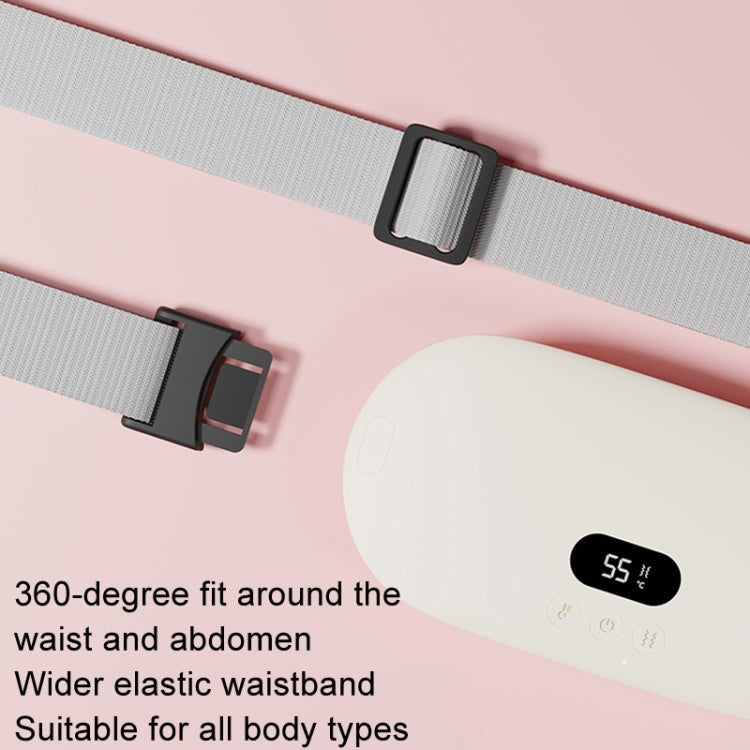 4000mAh Intelligent Massage Warming Belt Digital Electric Abdominal and Waist Massager(Yellow)