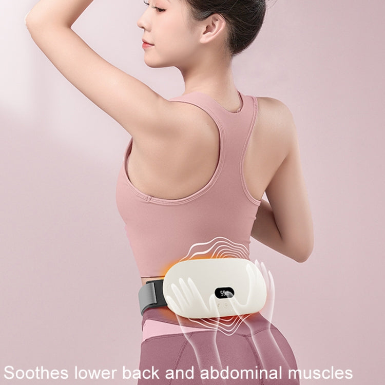 2000mAh Intelligent Massage Warming Belt Digital Electric Abdominal and Waist Massager(Pink)