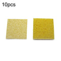 10pcs Soldering Iron Tin Remover Cleaning Cotton Wood Pulp Sponge,Spec: Thin Square 6x6cm