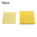 10pcs Soldering Iron Tin Remover Cleaning Cotton Wood Pulp Sponge,Spec: Thickened Square 6x6cm