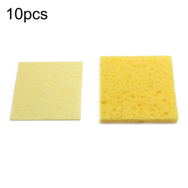 10pcs Soldering Iron Tin Remover Cleaning Cotton Wood Pulp Sponge,Spec: Thickened Square 6x6cm