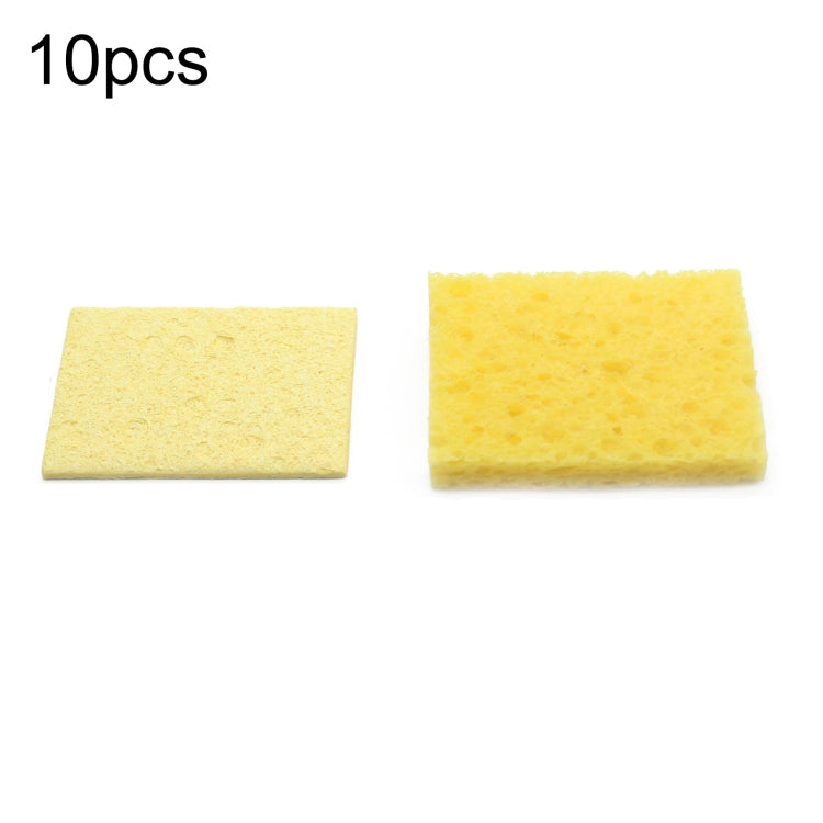 10pcs Soldering Iron Tin Remover Cleaning Cotton Wood Pulp Sponge,Spec: Thickened Rectangular 3.5x5cm