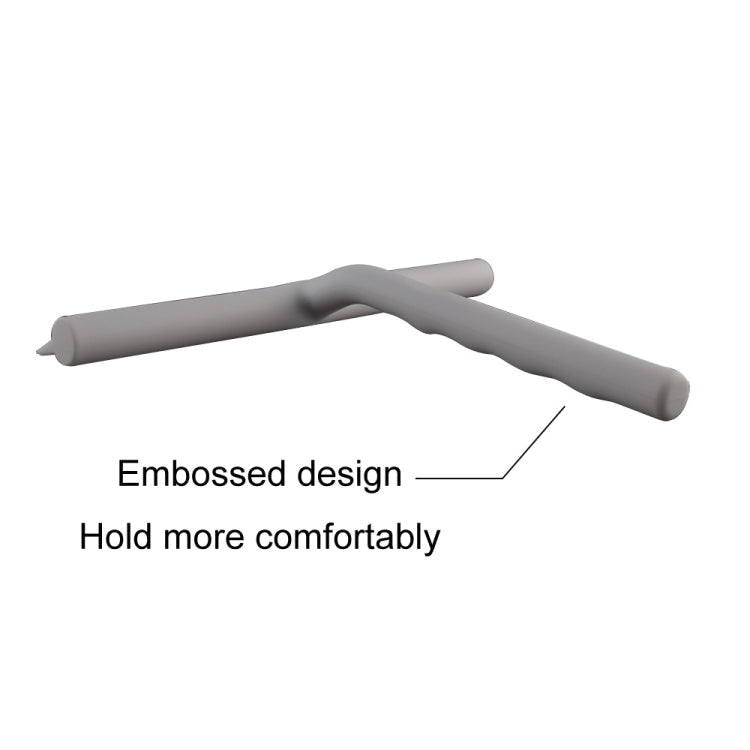 Car Glass Silicone Wiper Household Bathroom Manual Cleaning Scraper(Gray)