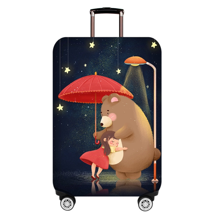 Thick Wear-resistant Luggage Elastic Dustproof Protective Cover, Size: M(Bear Girl)