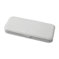 WJ-WJH-2 Plastic Compartment Large-capacity Shatter-resistant Flip-top Stationery Box(Grey)