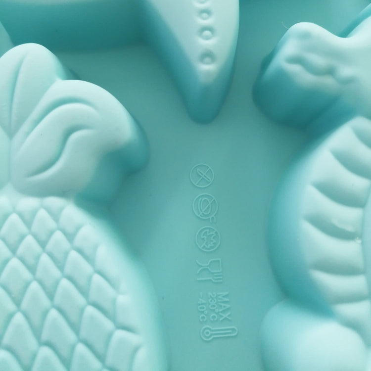 Marine Fish Series Shape Food Grade Silicone Cake Mold Plaster Painting Mold(Color Random Delivery)