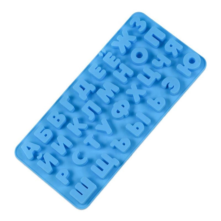 Chocolate Fudge Jelly Silicone Russian Letters Mold Ice Grid