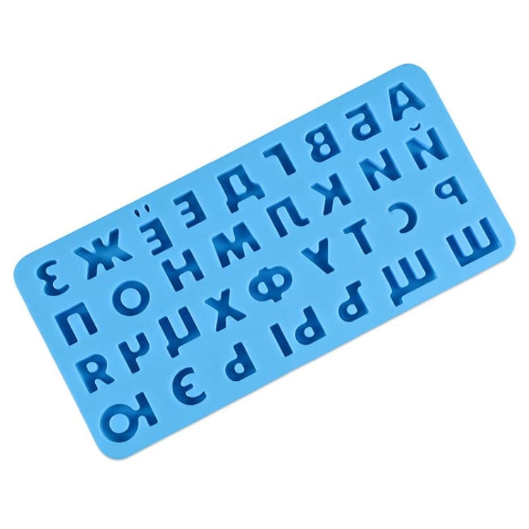 Chocolate Fudge Jelly Silicone Russian Letters Mold Ice Grid
