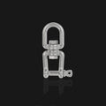 M8 OX Type  304 Stainless Steel 360 Degree Rotating 8-Shaped Chain Snap Ring Connecting Hook Swivel