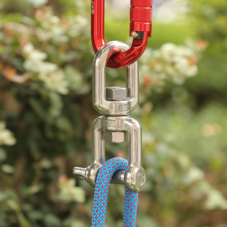 M8 OX Type  304 Stainless Steel 360 Degree Rotating 8-Shaped Chain Snap Ring Connecting Hook Swivel