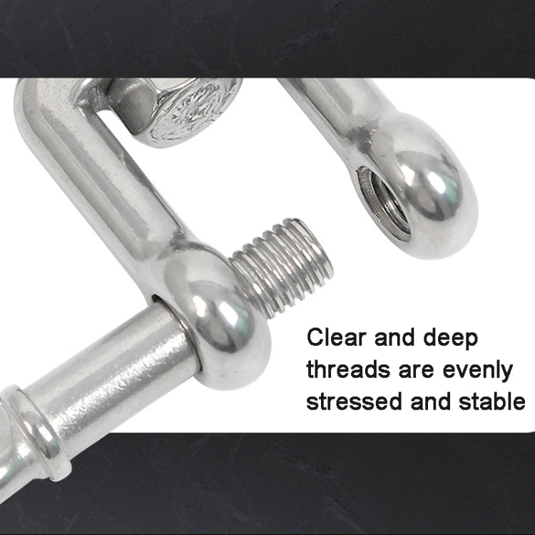 M10 OX Type  304 Stainless Steel 360 Degree Rotating 8-Shaped Chain Snap Ring Connecting Hook Swivel