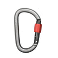 Xinda 25kN Climbing Carabiner Aluminum Alloy D-Shape Screw Gates Lock(Gray)