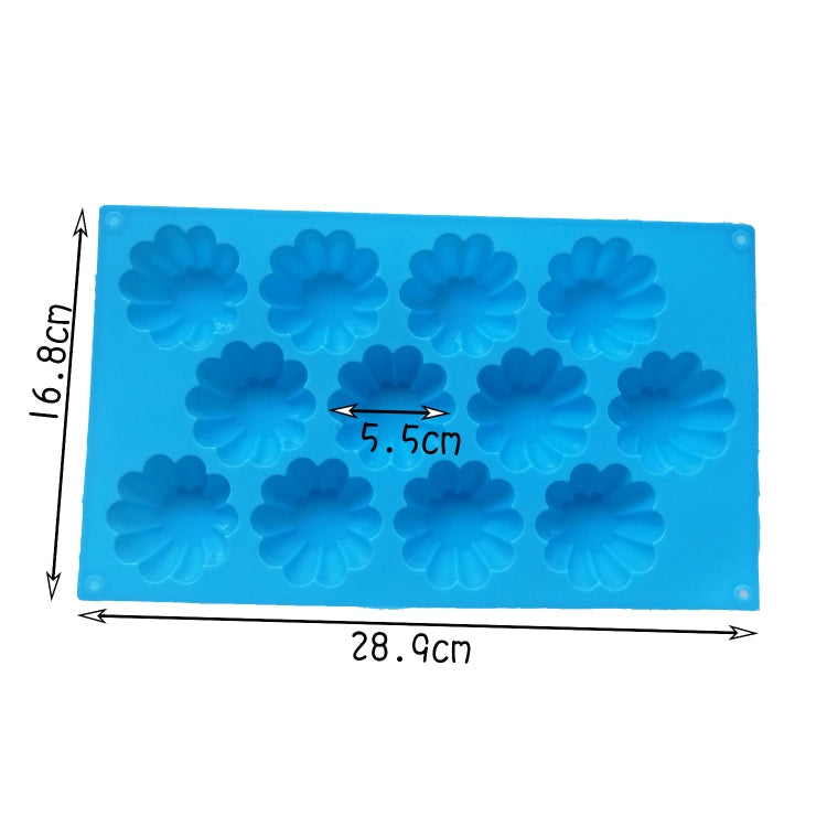 Handmade DIY 12 Holes Tart Lace Silicone Mold