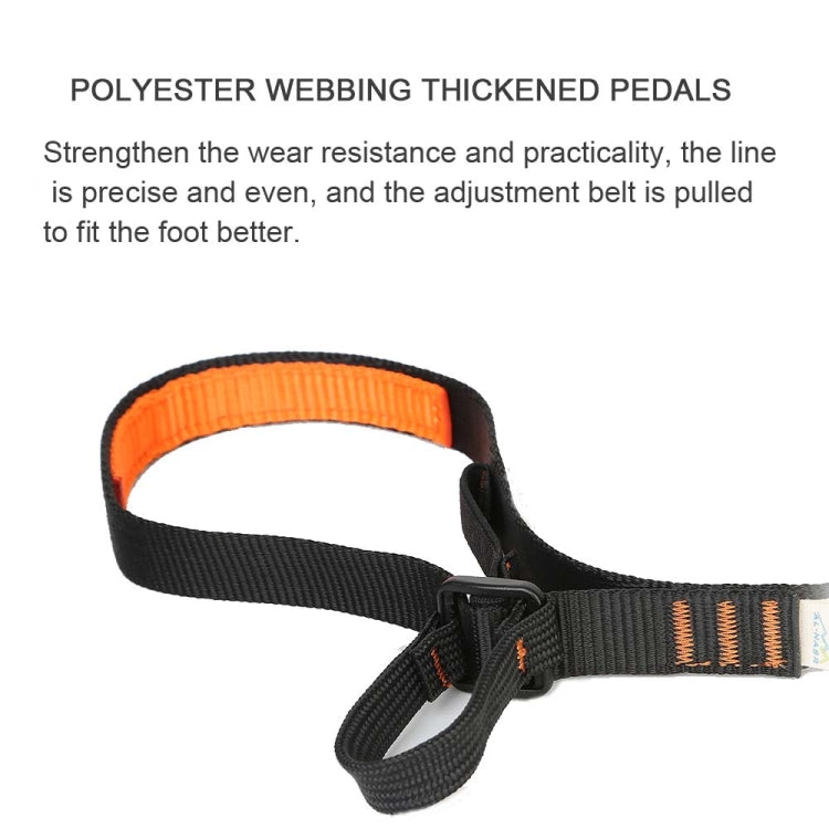 XINDA  Rock Climb Mountaineering Equipment Polyester Climbing Foot Padel Belt Ascending Device Band(Adjustable 80-133cm)