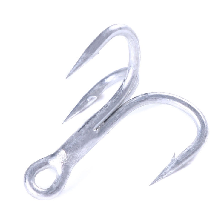 HENGJIA FH061 10pcs Three-jaw Treble Blood Groove Hooks, Specification: 1