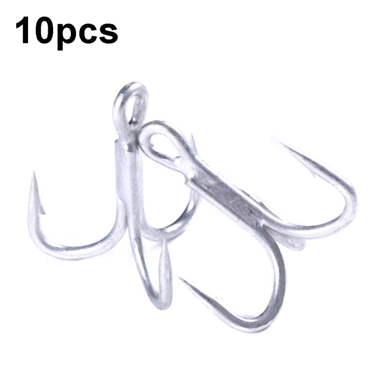 HENGJIA FH061 10pcs Three-jaw Treble Blood Groove Hooks, Specification: 2