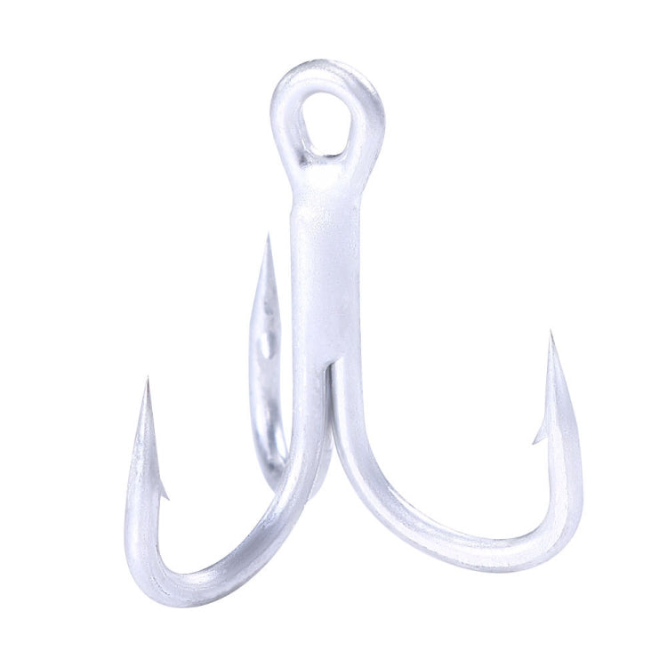 HENGJIA FH061 10pcs Three-jaw Treble Blood Groove Hooks, Specification: 2