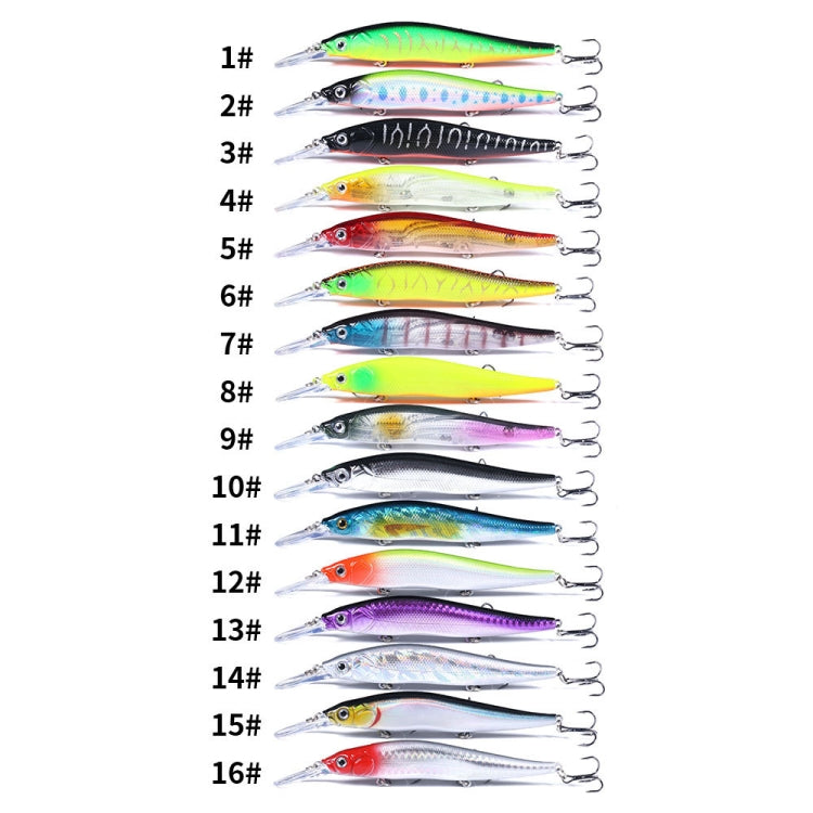 HENGJIA MI135 13.5cm 15.6g Sea Fishing Long-casting Floating Minnow Bionic Lures(12)