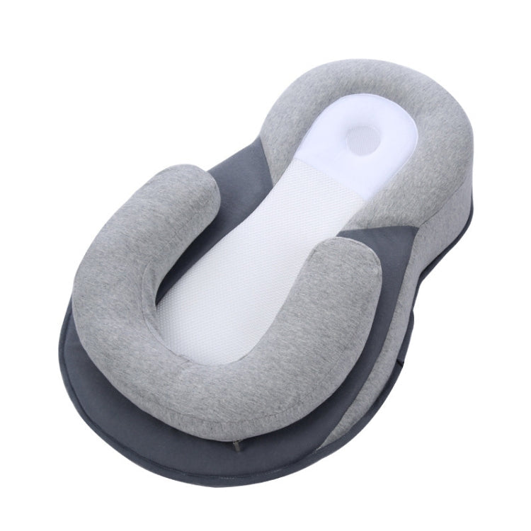 Baby Breastfeeding Pillow Lying Feeding Baby Anti-spitting Milk Slope Pad(Gray)