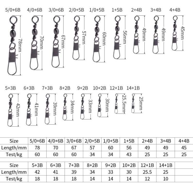 HENGJIA SS007 50pcs/bag B-pin Connector 8 Shape Swivel Loop Accessories, Specification: 4+4B (45mm)