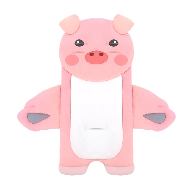Baby Carriage Cushion Cotton Four Seasons General Purpose Dining Chair Mat(Pink Piglet)