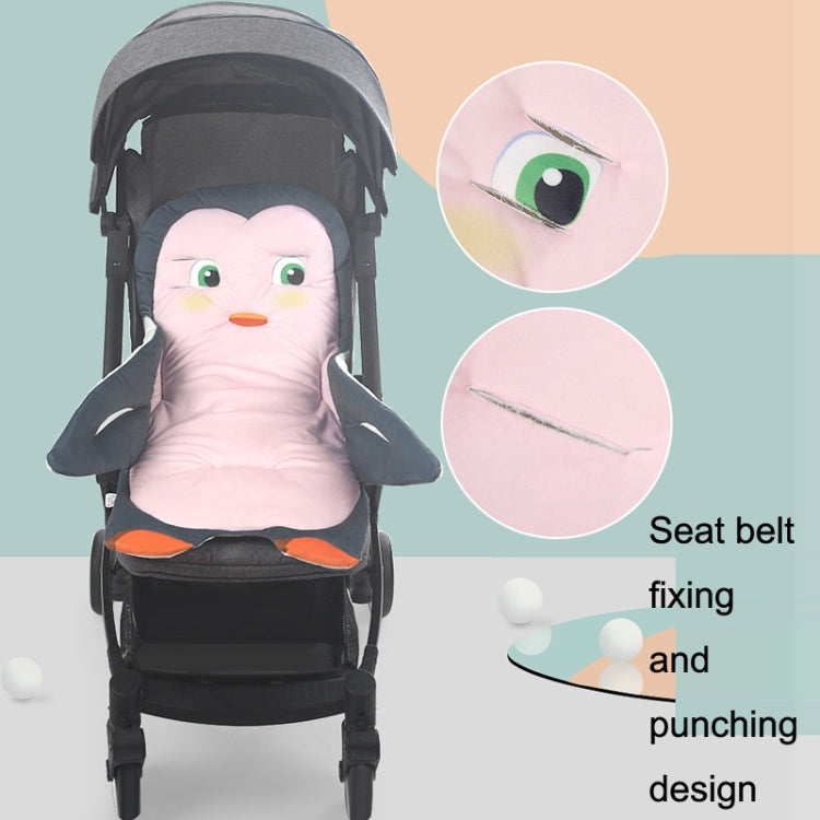Baby Carriage Cushion Cotton Four Seasons General Purpose Dining Chair Mat(Little Penguin)