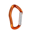 XINDA  22KN Rock Climbing  Straight Quickdraw Spring-loaded Gate Buckle Aluminum Carabiner(Orange)