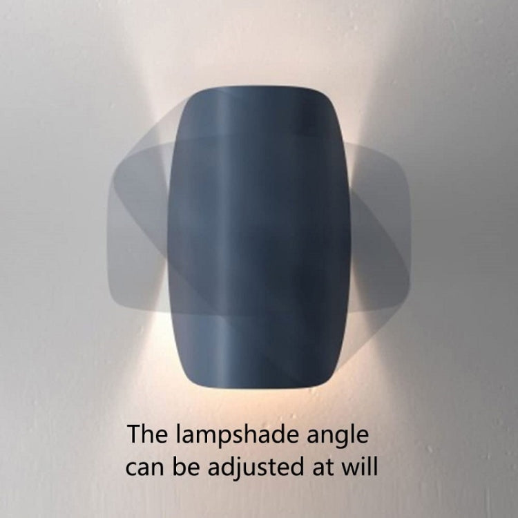 Showroom Bedroom Bedside Lamp Rotating LED Color Wall Lamp, Color: Black(Warm Light)