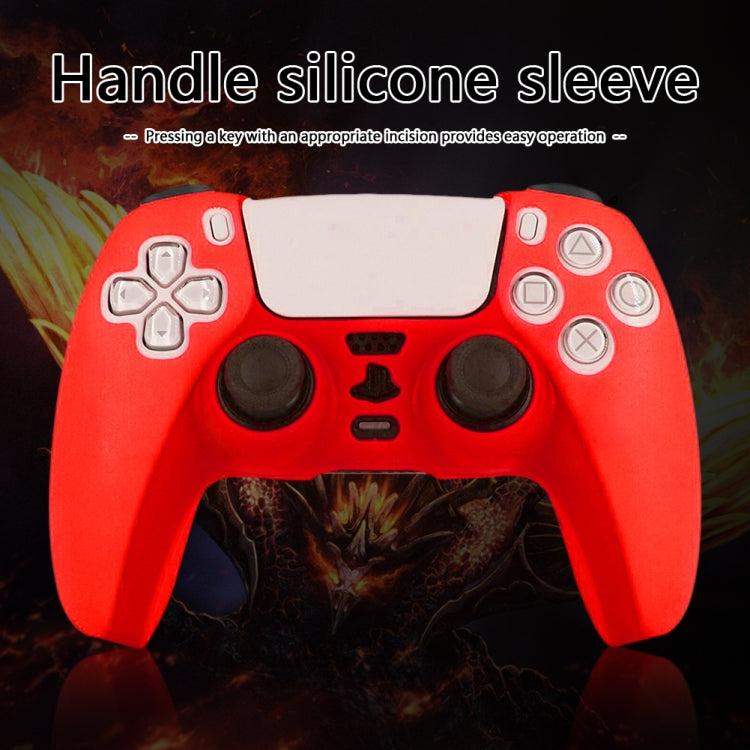 For PS5 Controller Silicone Case Protective Cover, Product color: Black