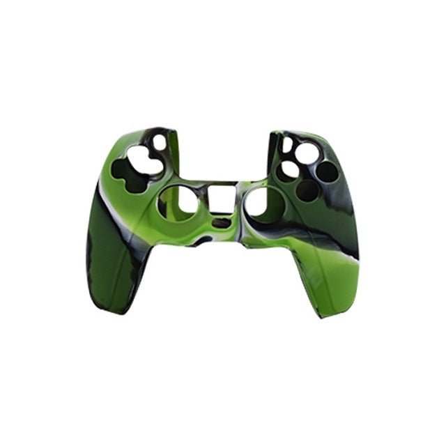 For PS5 Controller Silicone Case Protective Cover, Product color: Camouflage Green