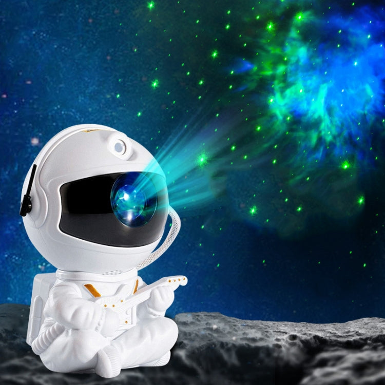 USB Astronaut Shape Colorful LED Laser Star Projection Light(Guitar)