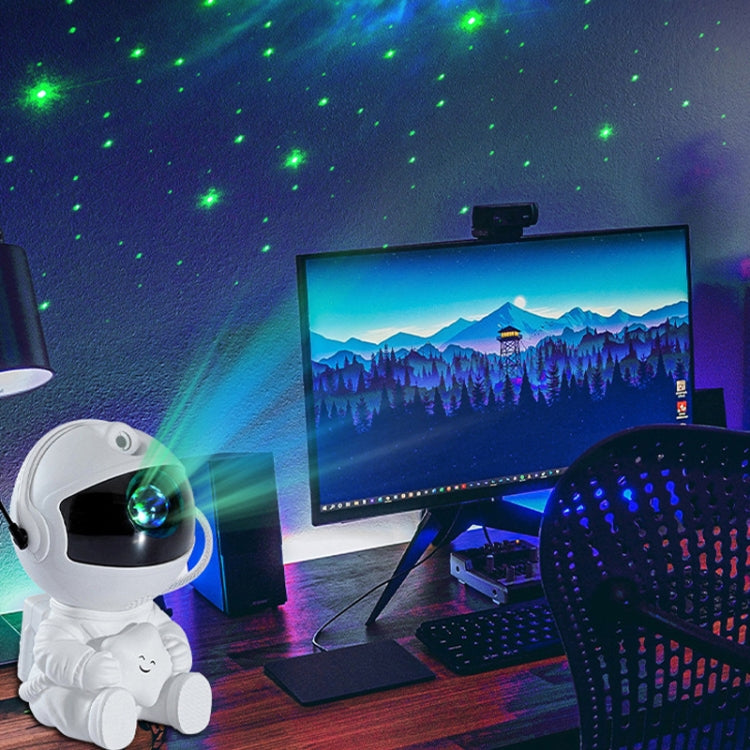 USB Astronaut Shape Colorful LED Laser Star Projection Light(Guitar)