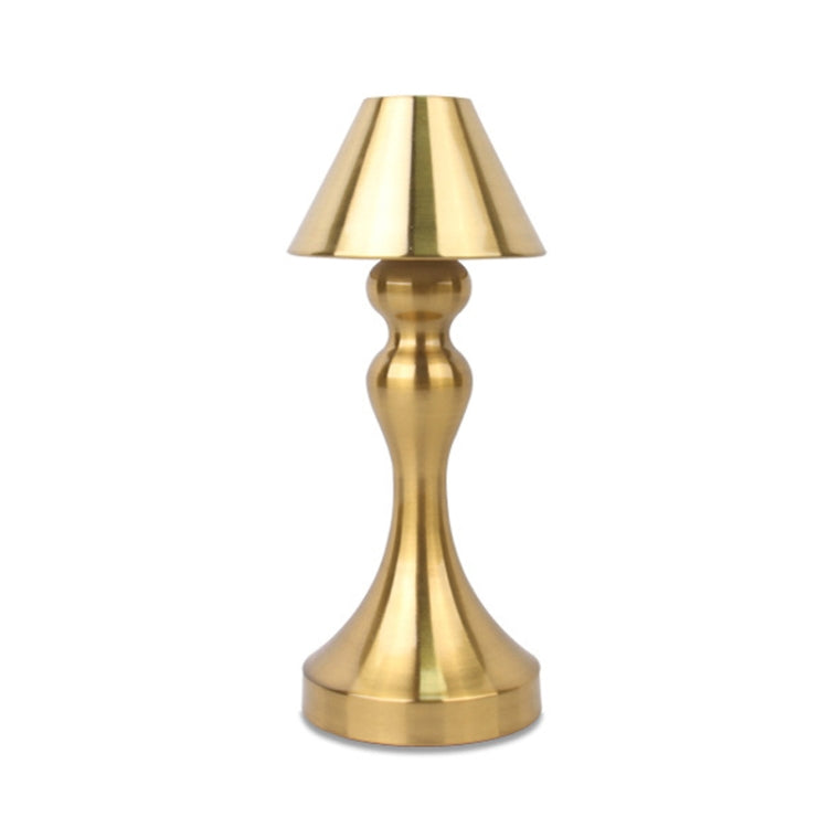 Retro Bar USB Rechargeable Metal Touch Desk Lamp, Specification: Gold(B Model)