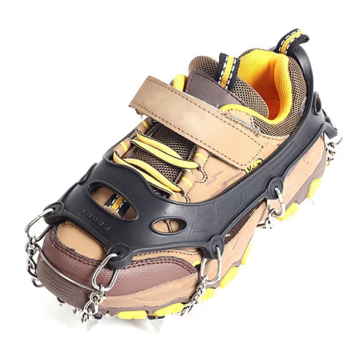 F13-3 13 Teeth Children Mountaineering Non-slip Shoe Cover Ice and Snow Anti-slip Ice Claws(Black)