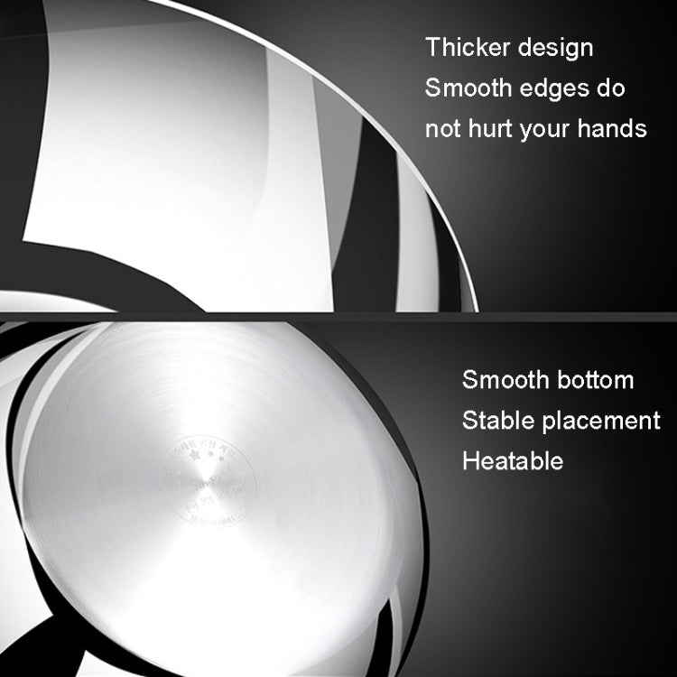 Kacheeg 316 Stainless Steel Basin Food Grade Thickened Kitchen Kneading Basin, Size: 28cm