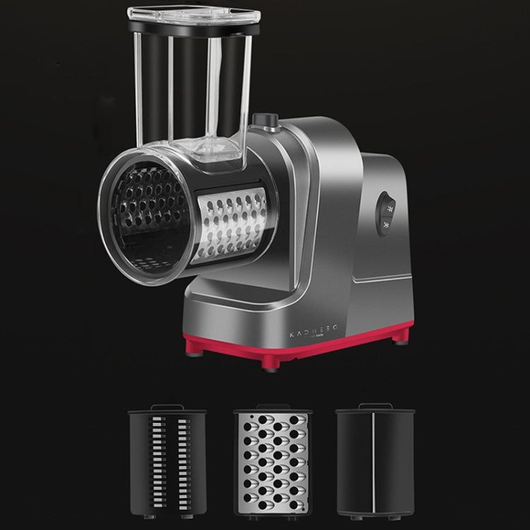 Kacheeg Electric Vegetable Cutter Multifunctional Automatic Slicer, CN Plug, Style: With 3 Knives