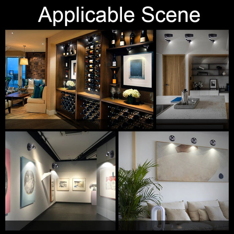 TL006-SIN Jewelry Art Exhibition USB Charging Decorative Wall-mounted LED Spotlights with Remote Control