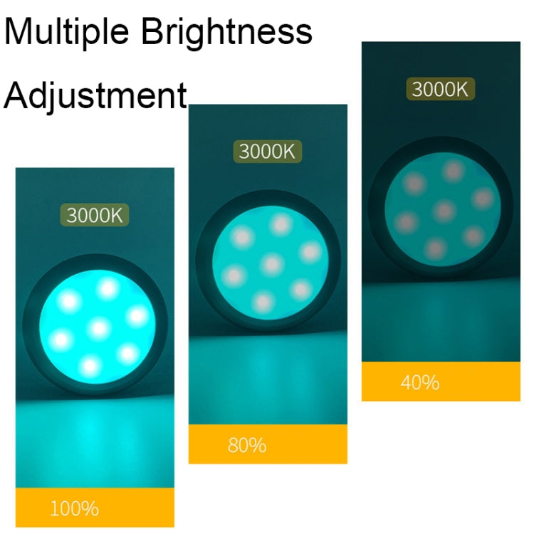 TL009-RGB Wireless Timer Dimming Night Lights Party RGB Atmosphere Lights with Remote Control(Black)