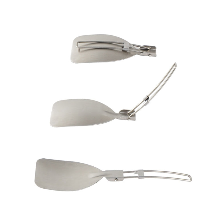 304 Stainless Steel Folding Frying Spatula Outdoor Camping Portable Tableware(Fry Shovel)