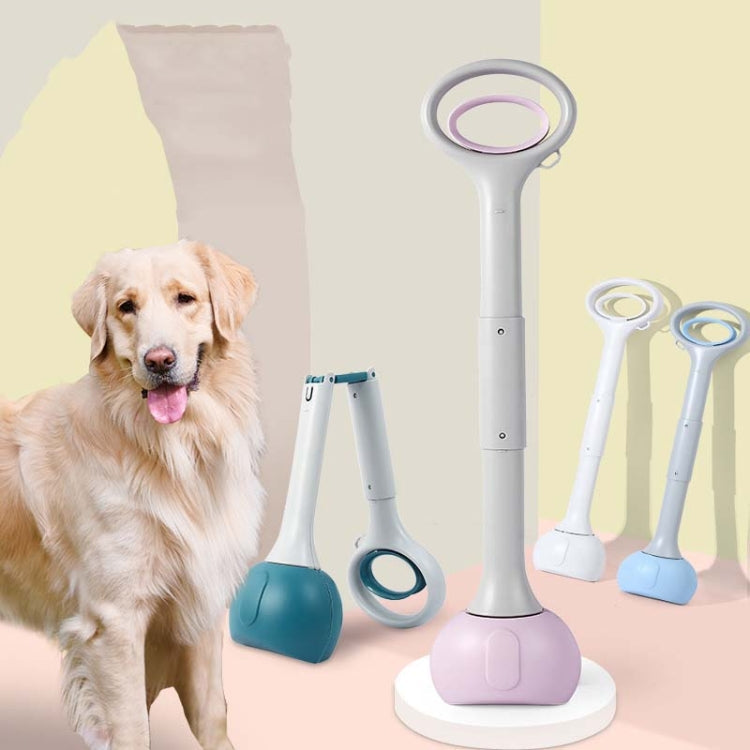 Pet Poop Picker Dog Walking Tools With Garbage Bag Storage Box, Specification: 70cm Sky Blue
