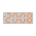 8017 LED Screen Voice Control Digital Alarm Clock Desktop Multifunctional Temperature Clock(Orange)