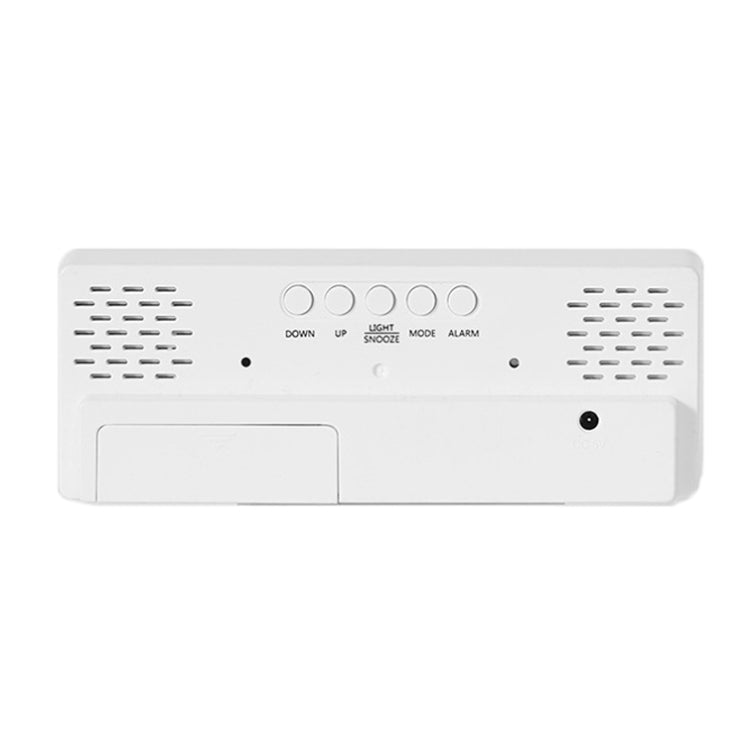 8017 LED Screen Voice Control Digital Alarm Clock Desktop Multifunctional Temperature Clock(Green)