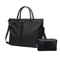 Business Briefcase Handbag / Shoulder Bag Dual-purpose Large Capacity Messenger Computer Bag, Size: Large(Black+Black PU Power Bag)