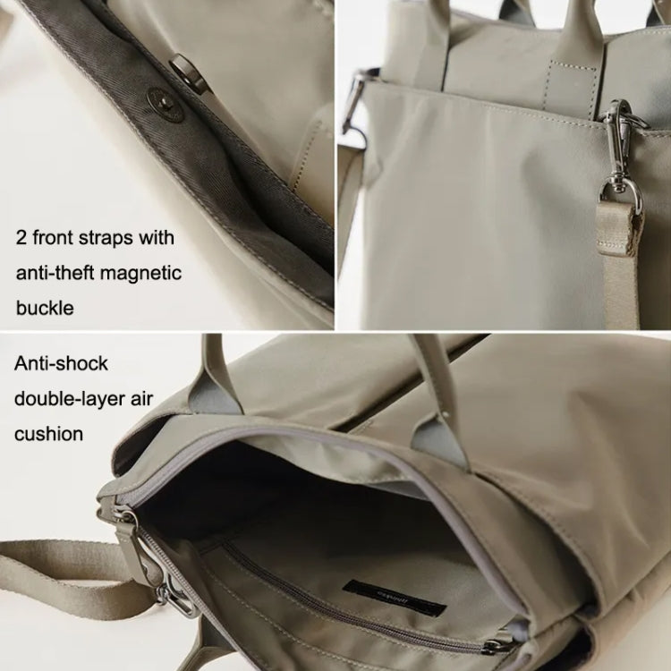 Business Briefcase Handbag / Shoulder Bag Dual-purpose Large Capacity Messenger Computer Bag, Size: Large(Khaki)