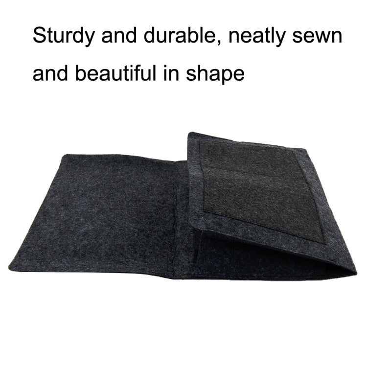 B05006 Felt Storage Bag Bedside Hanging Bag Sofa Bed Side Debris Storage Bag(Light Gray)
