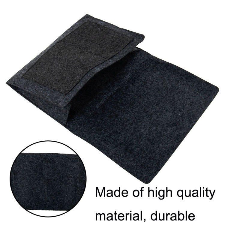 B05006 Felt Storage Bag Bedside Hanging Bag Sofa Bed Side Debris Storage Bag(Khaki)