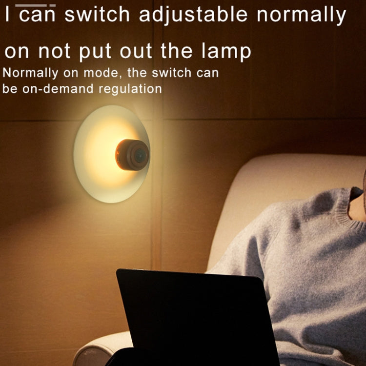 Rechargeable Suction Cup Type Human Body Infrared Sensor Smart LED Night Light(White)